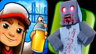 Subway Surfers vs Minecraft Granny Horror Game