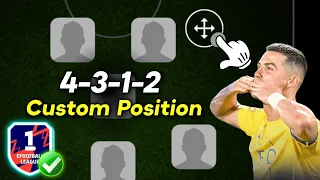 Best 4-3-1-2 Formation Custom Position 🔥 | Best Formation For Quick Counter In eFootball 2024 Mobile