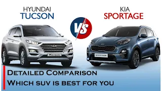 Hyundai Tucson VS Kia Sportage 2021 | Detailed Comparison | Which SUV Is Best For You |