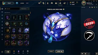 50x Porcelain 2024 Orbs (Porcelain 2024 Mega Orb Bundle) opening - League Of Legends