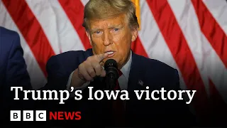 Donald Trump wins Iowa caucuses | BBC News