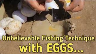 Unbelievable Fishing Technique | Best Underground Fishing | Catch Fish With Eggs In Hole