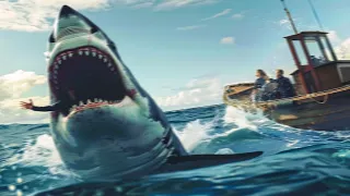 Great White Shark ATTACKS Small Fishing Boat in South Africa!