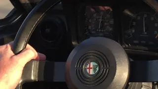85' Alfa Romeo GTV6 High Speed Driving Video
