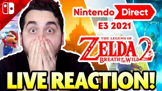 E3 NINTENDO DIRECT LIVE REACTION! Legend of Zelda BOTW2 and More! #NintendoDirect