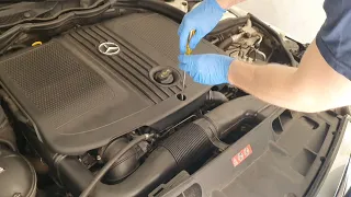 Mercedes-Benz OM651 engine oil change (w204).