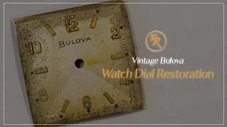 [ASMR] Vintage Square Bulova Watch Dial Restoration