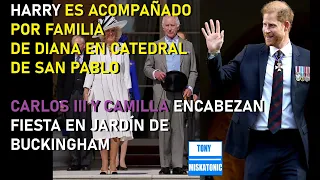 FAMILIA DE DIANA APOYA A HARRY EN CATEDRAL. CARLOS III Y WILLIAM NO ACUDEN POR ATENDER COMPROMISOS.