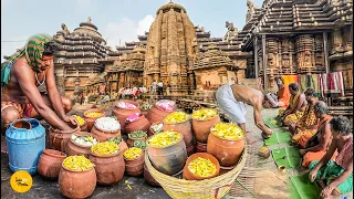 India's Biggest Pure Satvik 56 Bhog Food Mega Kitchen At Ananta Basudev Temple l Odisha Food Tour