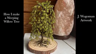 How to make a beaded wire Weeping Willow Tree sculpture.