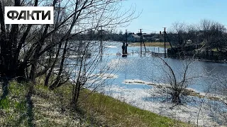 ⚡ Вулиці та хати у воді: у Демидові під Києвом досі потоп через руйнування дамби