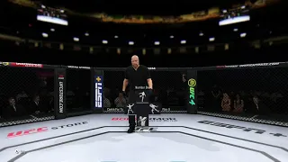 EA SPORTS UFC 4 RAFAEL DOS  ANJOS VS TYRONE WOODLEY FULL FIGHT HD