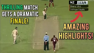 Thrilling Match Gets A Dramatic Finale! | New Zealand V West Indies | Only T20I 2006 Highlights