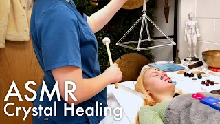 ASMR Crystal facial, reiki, sound healing with @StarFreudWellness  (Unintentional ASMR)