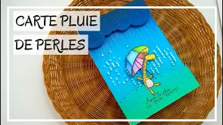 TUTO CARTE : CARTE A SECOUER AVEC DES PERLES - SHAKER PLUIE ! Facile ! DIY Carterie Scrapbooking