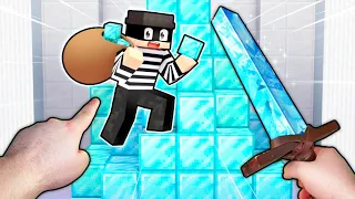 Realistic Minecraft - He's STEALING DIAMONDS from our SECRET BASE?!