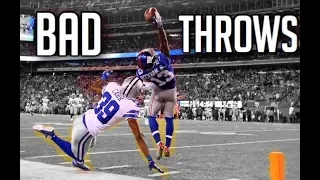 NFL Best Catches From Bad Throws || HD