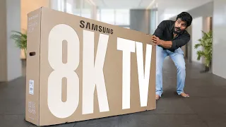 Samsung Neo QLED 8K AI Smart TV ( 65 inch ) 2024 Model Unboxing & Initial Impressions in Telugu