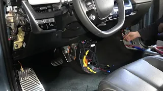 How to install LED (white) footwell illumination, first row on Ioniq 5 Long Range Premium 2023