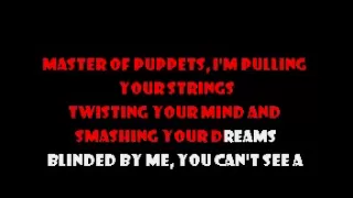 Master of Puppets - Metallica Karaoke