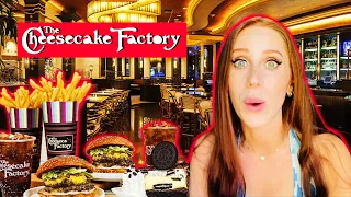 BRITISH GIRL TRIES CHEESECAKE FACTORY FOR THE FIRST TIME
