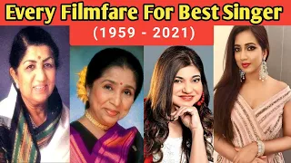 Every Filmfare  For Best Playback Singer Female | 1959-2021 | Filmfare For Best Singer