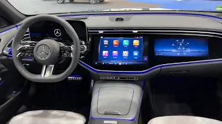 MERCEDES E-Class AMG Line 2024 - INTERIOR with PASSENGER SCREEN (MBUX Superscreen)