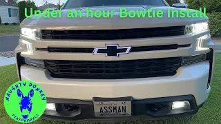 How to install the Illuminated bow tie the easy way in less than an hour on a 2019-23 Silverado