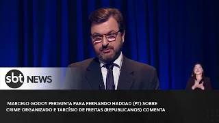 Pergunta à Fernando Haddad: crime organizado; Tarcísio de Freitas comenta | Debate Governador SP