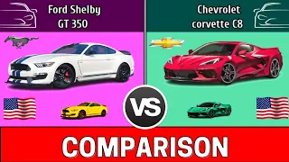 American cars comparison | Ford Shelby GT350 vs Chevrolet Corvette C8