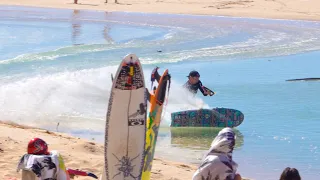 WINCHING AT PIPELINE (BEFORE MASSIVE SWELL)