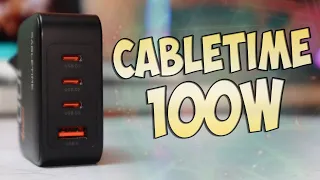 Cabletime 100W Обзор мощного зарядного устройства с Gan для зарядки всего