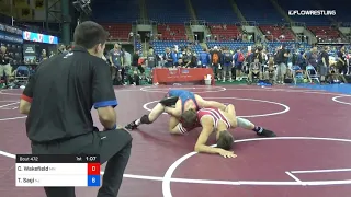 126 Lbs Rnd Of 64 Connor Wakefield Minnesota Vs Tyler Sagi New Jersey