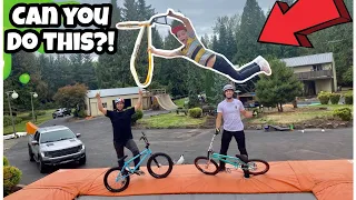 Super Tramp BMX Tricks In Real Life?! I Bet You WON'T!