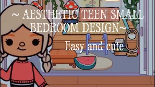 Aesthetic Teen Bedroom Design! Small version ( easy and cute)