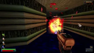 Playing Doom II (GZDoom) with SWWMGZ + Corruption Cards: Underhalls