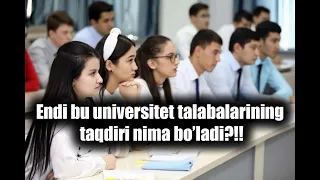 Talabalarining taqdiri nima bo’ladi?#TEZKOR #universitet #тезкор #ZAMONNEWS