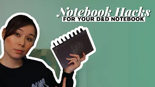 Notebook Hacks! | Tips for using your D&D Journal