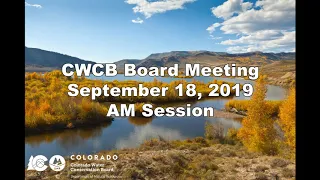 September 18, 2019 Board Meeting AM Session