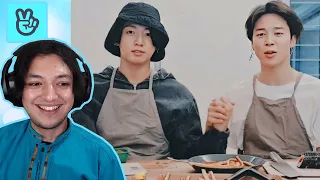 I Watched the Jimin and Jungkook Cooking Vlive! - Reaction