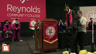 Paralyzed Shooting Victim Walks During College Graduation with Exoskeleton