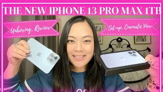 1TB IPHONE 13 PRO MAX|UNBOXING|REVIEW|CINEMATIC & MACRO MODE| SET-UP!