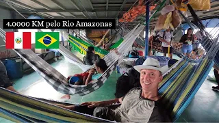 Navegando 4.000 km pelo rio Amazonas | Iquitos a Belém do Pará |4k|