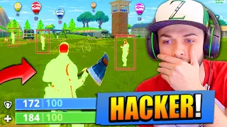 I found a HACKER in Fortnite: Battle Royale...!