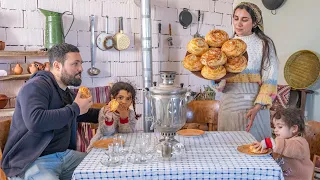 Cooking Sweet Gogal - Crunchy, Aromatic Traditional Pastry! Life in an Azerbaijani Village