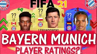 FIFA 21 | BAYERN MUNICH PLAYER RATINGS PREDICTIONS!! FT. LEWANDOWSKI, SANE, DAVIES ETC... (FIFA 21)