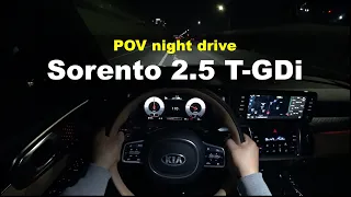 2021 KIA Sorento 2.5 T-GDi POV night drive