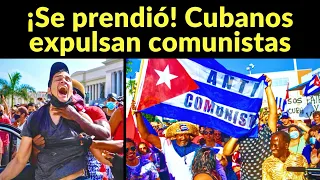 "¡Abajo el comunismo, cojones!": Cubanos expulsan comunistas