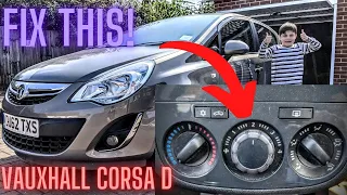 How to Fix a 2012 Vauxhall Corsa D Blower Fan only Works on 4,  Stuck on Position 4 ,DIY Easy Fix £7