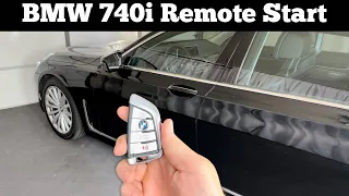 How To Use Remote Start On 2016 - 2022 BMW 740i Using Remote Key Fob